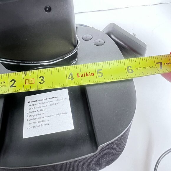 Blackweb Qi Wireless Charging Alarm Clock With Bluetooth Speaker USB Port WORKS - Picture 5 of 7